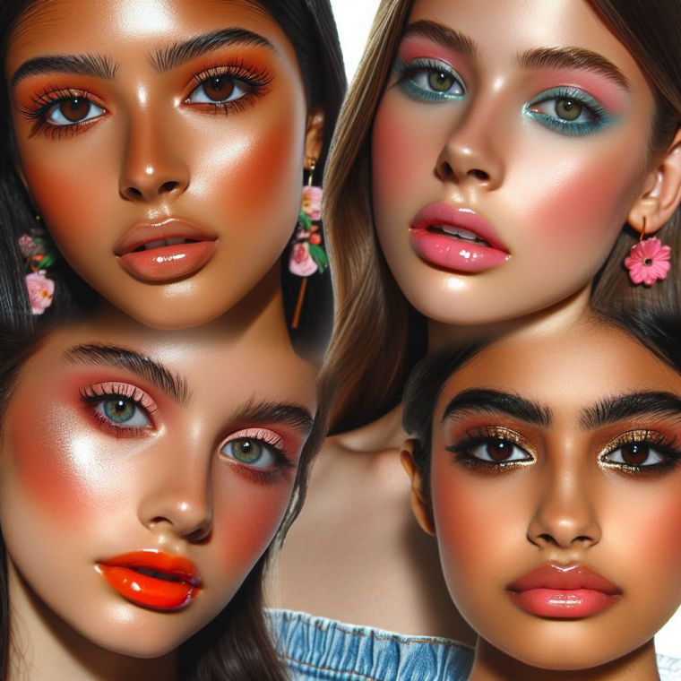 Maquillaje de girls, vibes verano