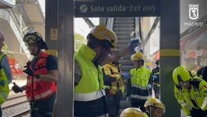 Hombre liberado tras caer a las vías del tren en Villaverde Bajo