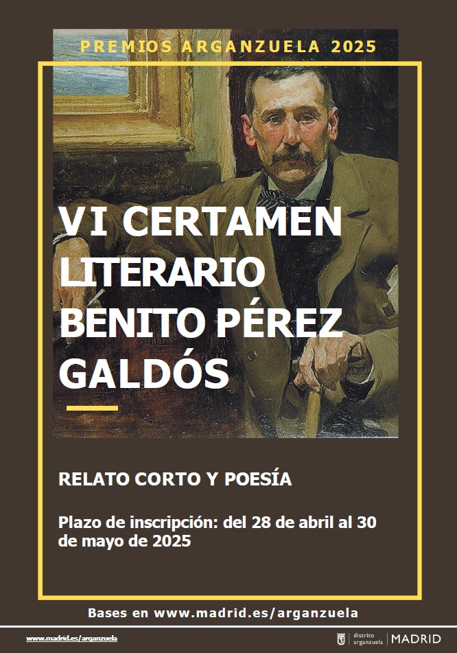 Arganzuela lanza la VI edición del Certamen Literario Benito Pérez Galdós