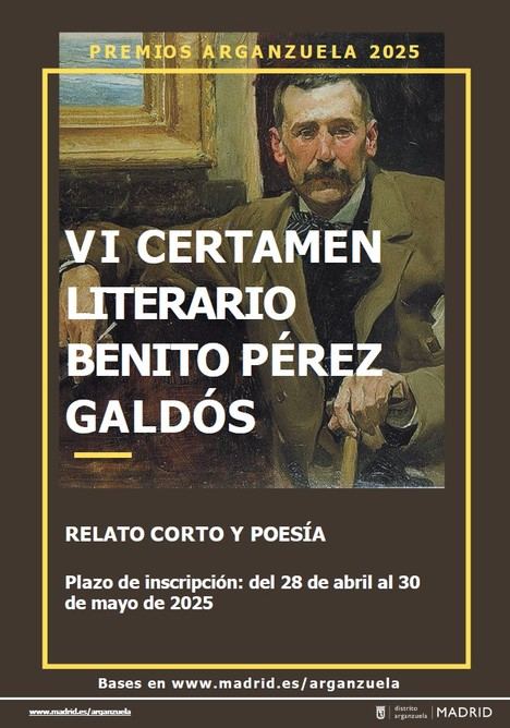 Arganzuela lanza la VI edición del Certamen Literario Benito Pérez Galdós