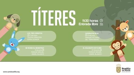 Boadilla del Monte presenta nuevas funciones de títeres para niños esta primavera