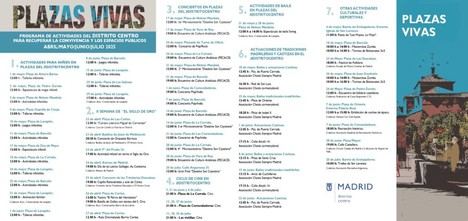 Actividades culturales y recreativas revitalizan plazas en el distrito Centro