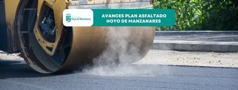 Avanza el asfaltado de calles en Hoyo de Manzanares