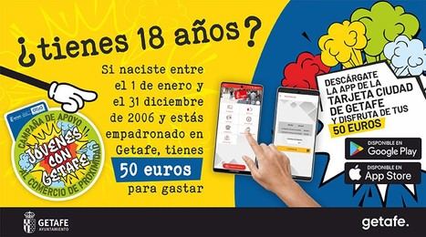 Getafe lanza ayudas de 50 euros para jóvenes y comercios locales