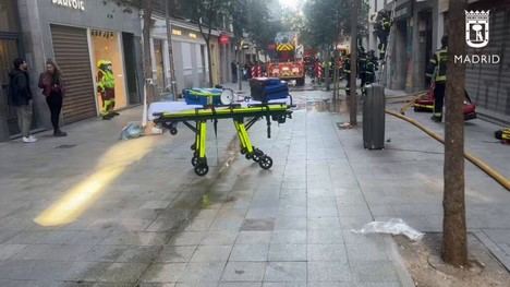 Incendio en vivienda de Fuencarral deja diez intoxicados leves