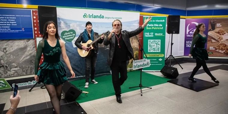 Madrid rinde homenaje a San Patricio con cultura irlandesa en el Metro