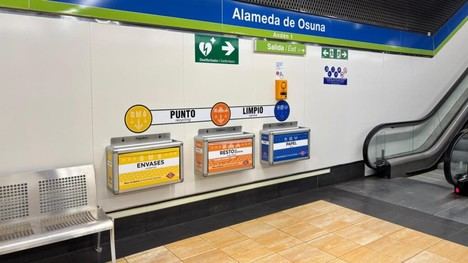 Más de 110 toneladas de residuos reciclados en los puntos limpios del Metro de Madrid