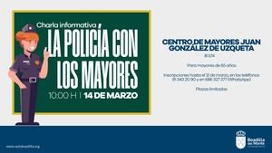 La Policía Local realizará charlas informativas para mayores en Uzqueta