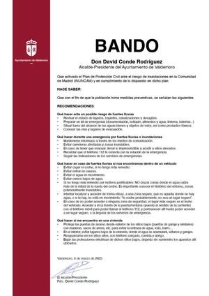 Inundaciones en Madrid: Recomendaciones para la población