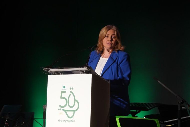 Inma Sanz destaca la importancia del libre comercio en el 50º aniversario de Aresbank